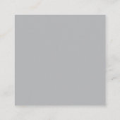 Minimalistisches Dankeschön links Lavendel Silber Begleitkarte (Rückseite)