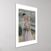 Minimalistisches DankesFoto mit Gold Foliendrucke (Ablage )