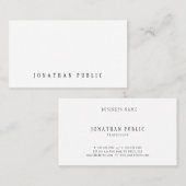 Minimalistisches Design Beruflich Moderner Schlich Visitenkarte (Vorne/Hinten)