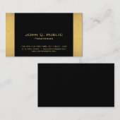 Minimalistisches Design Beruflich Modernes Schwarz Visitenkarte (Vorne/Hinten)