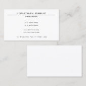 Minimalistisches Design Berufliche Vorlage Visitenkarte (Vorne/Hinten)