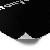 Minimalistisches Design, das positive Impulse verl Poster (Ecke)