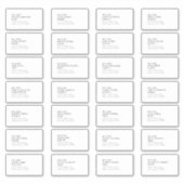 Minimalistisches Design-Deco-Gästebuch Aufkleber (Vorderseite)