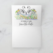 Minimalistisches Design der eleganten Liebe Einladung (Innenseite)