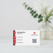 Minimalistisches Design der Visitenkarte | Elegant (Stehend Vorderseite)