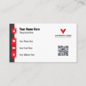 Minimalistisches Design der Visitenkarte | Elegant (Vorderseite)