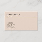 Minimalistisches Design Elegante Farbe kreativ Visitenkarte (Vorderseite)