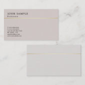 Minimalistisches Design Elegante Harmonische Farbe Visitenkarte (Vorne/Hinten)