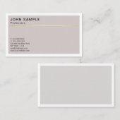 Minimalistisches Design Elegante Harmonische Farbe Visitenkarte (Vorne/Hinten)