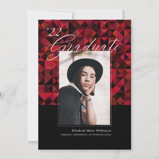 Minimalistisches Design für Abschluss (Vorderseite)