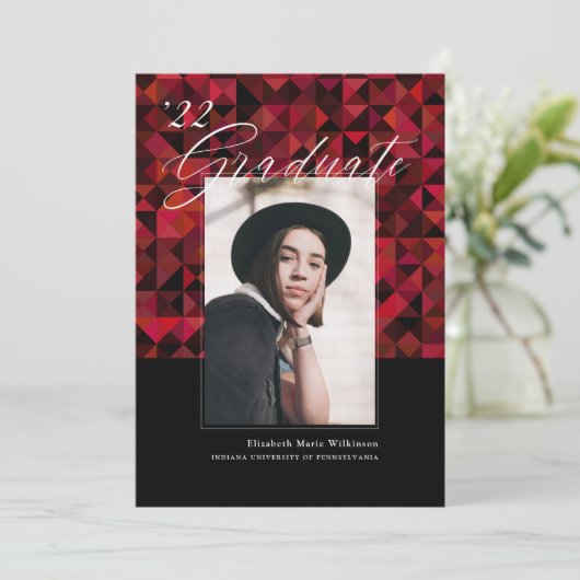 Minimalistisches Design für Abschluss (Stehend Vorderseite)