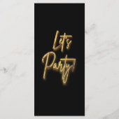 Minimalistisches Design für Gold und Black Menu 3d Menükarte (Rückseite)