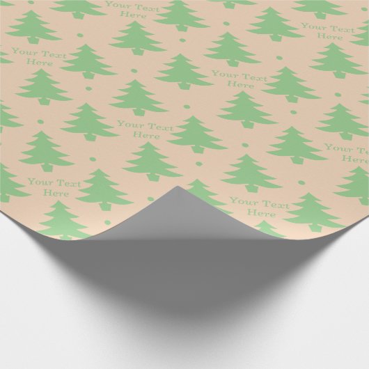 Minimalistisches Design Grün für Weihnachten Geschenkpapier (Ecke)