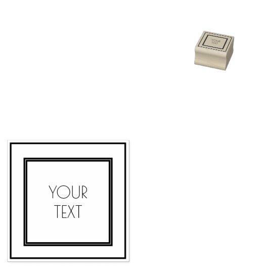 Minimalistisches Design Gummistempel (Stempel)