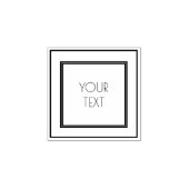 Minimalistisches Design Gummistempel (Prägung)