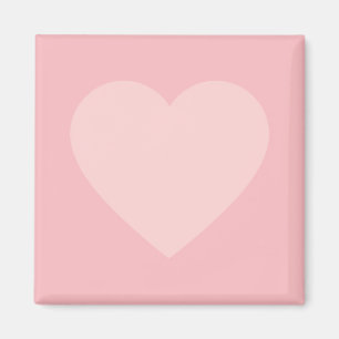 Minimalistisches Design im rosa Herz Magnet