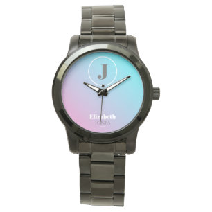 Minimalistisches Design in Pastellfarben Armbanduhr