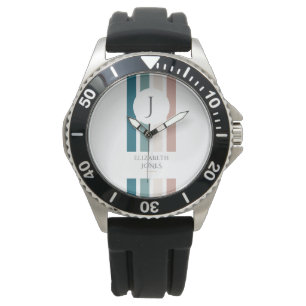 Minimalistisches Design in Pastellfarben Armbanduhr