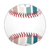 Minimalistisches Design in Pastellfarben Baseball (Rückseite)