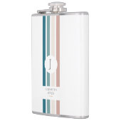 Minimalistisches Design in Pastellfarben Flachmann (Links)