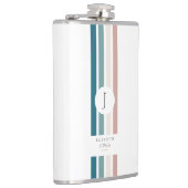 Minimalistisches Design in Pastellfarben Flachmann (Rechts)