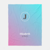 Minimalistisches Design in Pastellfarben Fleecedecke (Vorderseite)