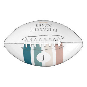 Minimalistisches Design in Pastellfarben Football