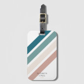 Minimalistisches Design in Pastellfarben Gepäckanhänger (Vorderseite Vertikal)