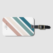 Minimalistisches Design in Pastellfarben Gepäckanhänger (Vorderseite (Horizontal))