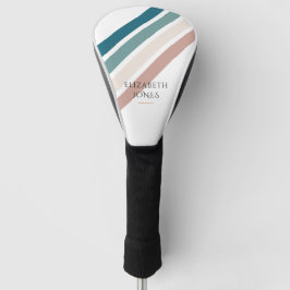 Minimalistisches Design in Pastellfarben Golf Headcover