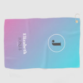 Minimalistisches Design in Pastellfarben Golfhandtuch (Horizontal)