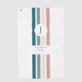 Minimalistisches Design in Pastellfarben Golfhandtuch (Vorderseite)