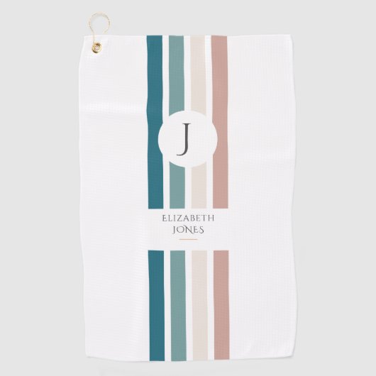 Minimalistisches Design in Pastellfarben Golfhandtuch (Vorderseite)