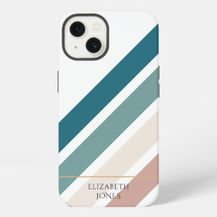 Minimalistisches Design in Pastellfarben iPhone 13 Hülle