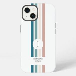 Minimalistisches Design in Pastellfarben iPhone 13 Hülle