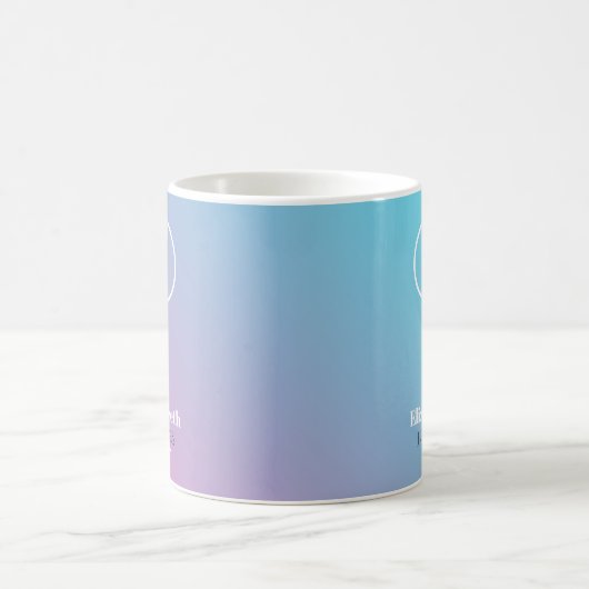 Minimalistisches Design in Pastellfarben Kaffeetasse (Mittel)
