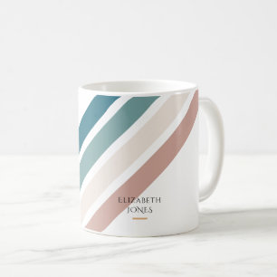 Minimalistisches Design in Pastellfarben Kaffeetasse