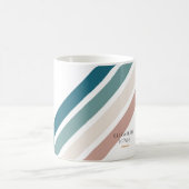 Minimalistisches Design in Pastellfarben Kaffeetasse (Mittel)