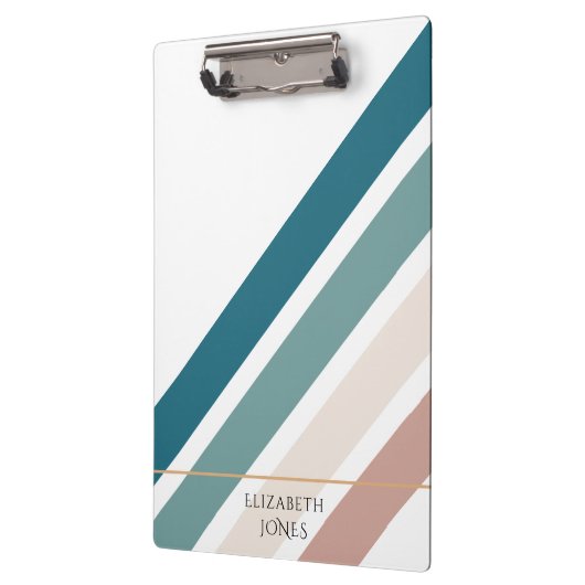 Minimalistisches Design in Pastellfarben Klemmbrett (Links)