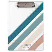 Minimalistisches Design in Pastellfarben Klemmbrett (Vorderseite)