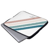 Minimalistisches Design in Pastellfarben Laptopschutzhülle (Vorne Knopf)