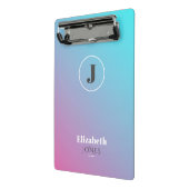 Minimalistisches Design in Pastellfarben Mini Klemmbrett (Gewinkelt2)