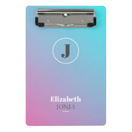 Minimalistisches Design in Pastellfarben Mini Klemmbrett