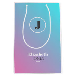 Minimalistisches Design in Pastellfarben Mittlere Geschenktüte