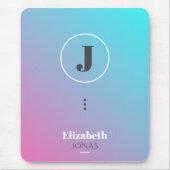 Minimalistisches Design in Pastellfarben Mousepad (Vorne)