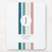 Minimalistisches Design in Pastellfarben Mousepad (Vorne)