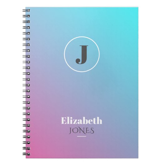 Minimalistisches Design in Pastellfarben Notizblock (Vorderseite)