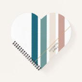 Minimalistisches Design in Pastellfarben Notizblock (Vorderseite)