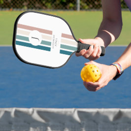 Minimalistisches Design in Pastellfarben Pickleball Schläger
