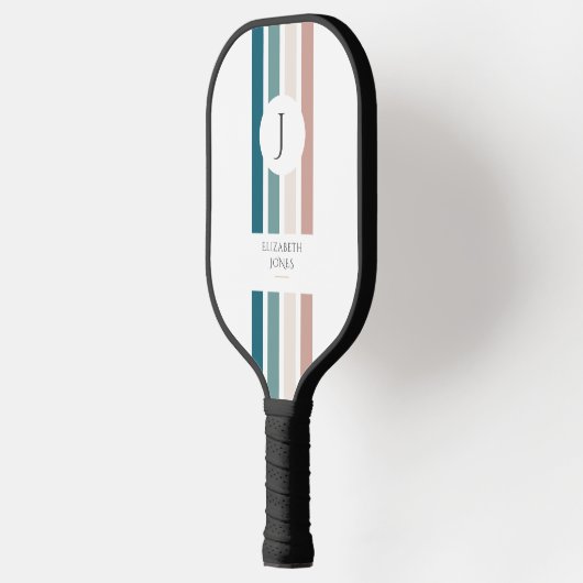 Minimalistisches Design in Pastellfarben Pickleball Schläger (Links)